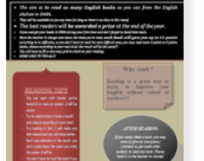 The english reading competition
