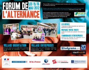 17ème forum de l’alternance : les 15 et 16 mai 2012