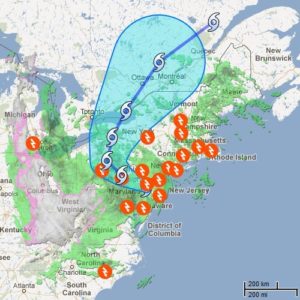 Lire la suite à propos de l’article Ouragan Sandy et voyage aux U.S.A. 2012