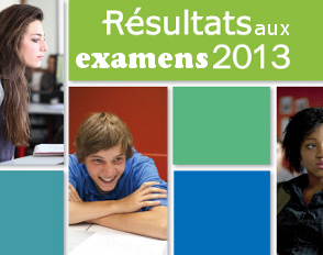 Résultats aux examens 2013