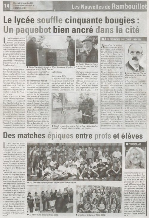 Les Nouvelles du 24/11/2010