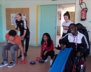 Partenariat handisport entre le lycée Bascan et l’institut d’éducation motrice de Richebourg
