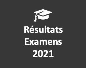 Résultats aux examens 2021