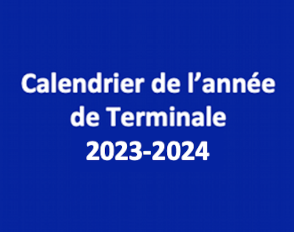 Calendrier de l’année de Terminale 2023-2024